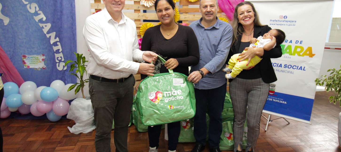 Prefeitura de Tapejara entrega kits de enxoval através do Programa Mãe Gaúcha