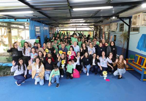 Prefeitura de Tapejara inaugura área coberta na Escola Municipal Benvenuta Sebben Fontana
