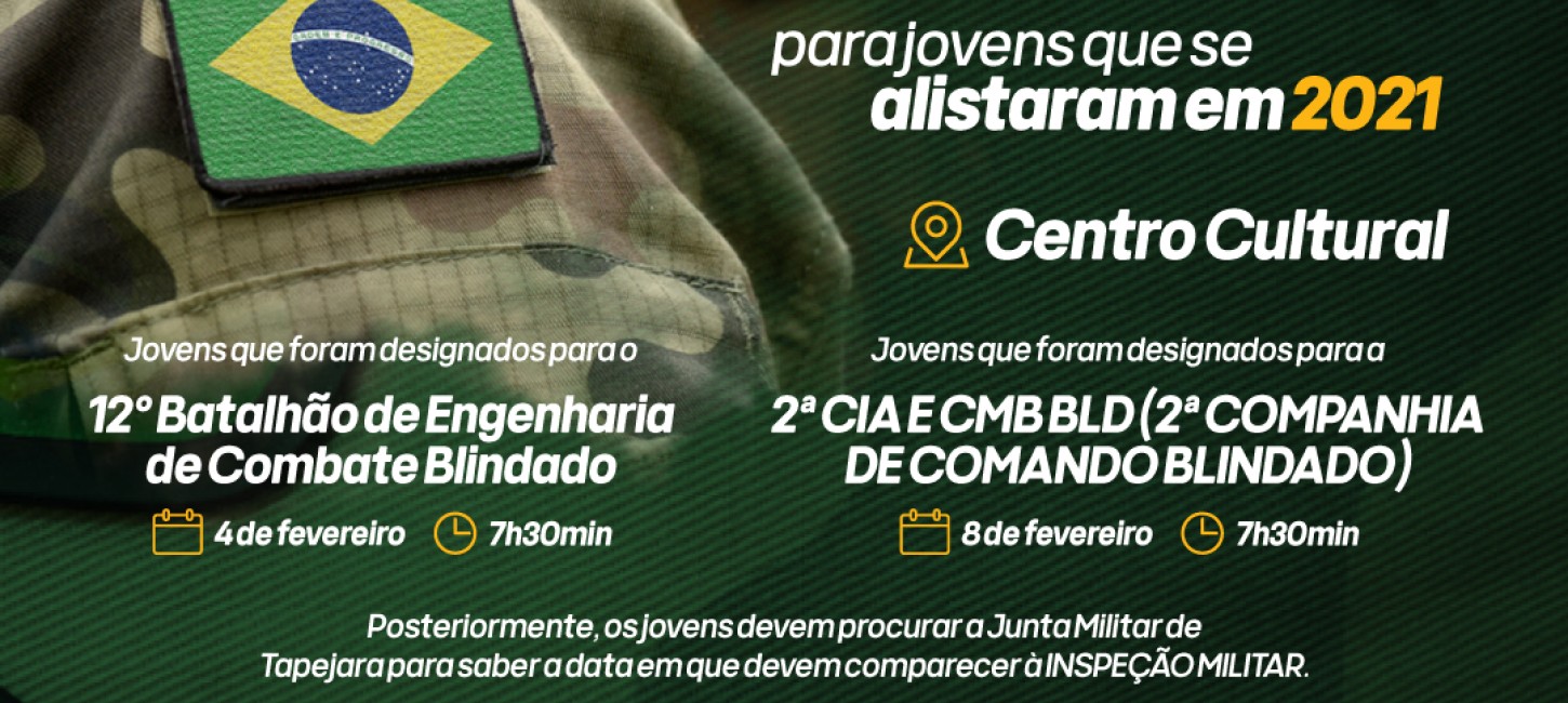 Junta de Serviço Militar promove seleção complementar