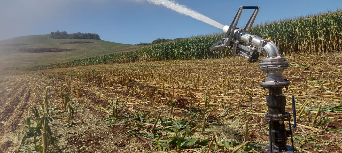 Secretário da Agricultura visita propriedade com sistema de irrigação