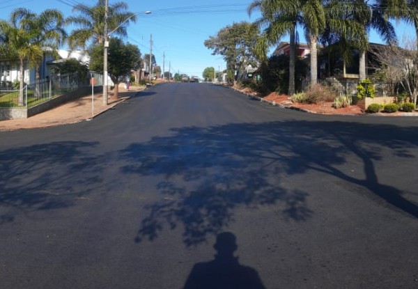Novas ruas recebem pavimentação em Tapejara